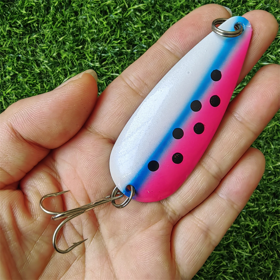 1PCS Spinner Spoon Lure 27G 19 - Fishing Hook Treble review and price