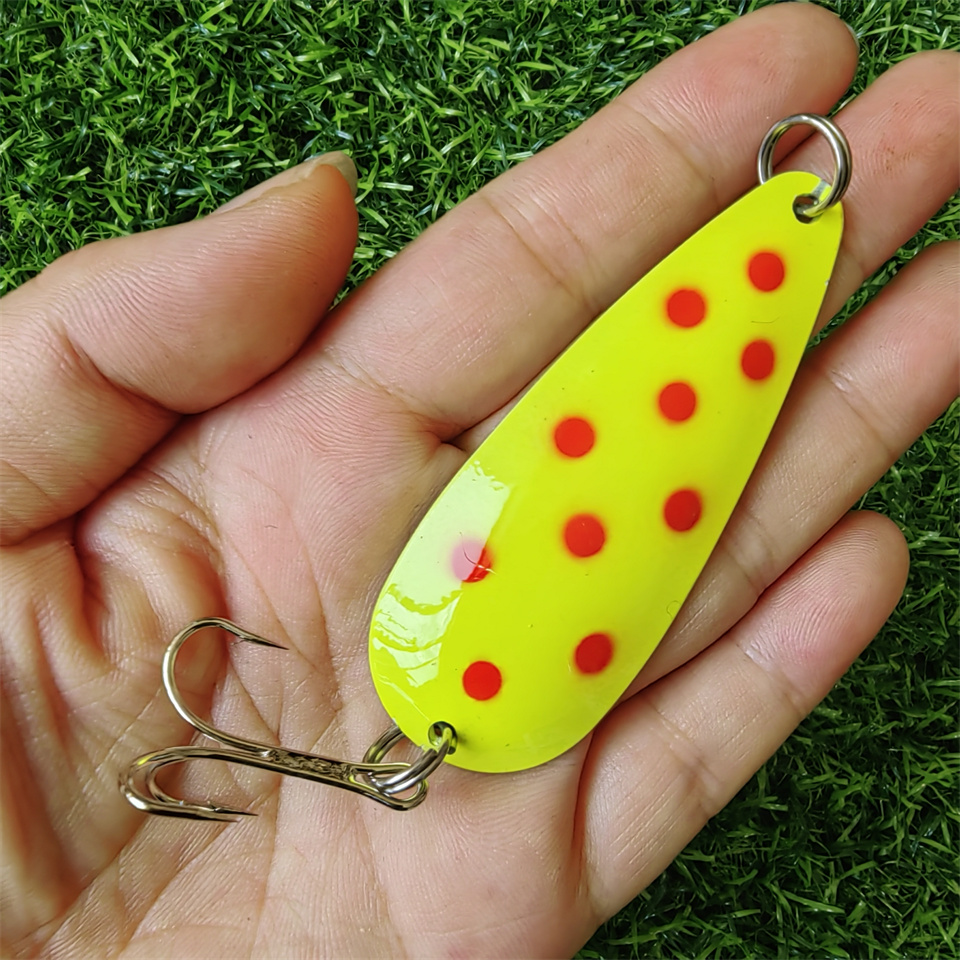 1PCS Spinner Spoon Lure 27G 19 - Fishing Hook Treble review and price