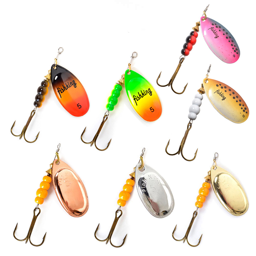 1pcs Spinner Bait 3.9/4.6/7.4/ - Fishing Hook Treble review and price