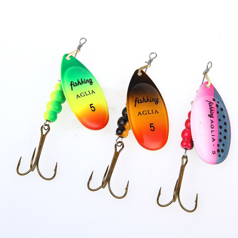 1pcs Spinner Bait 3.9/4.6/7.4/ - Fishing Hook Treble review and price
