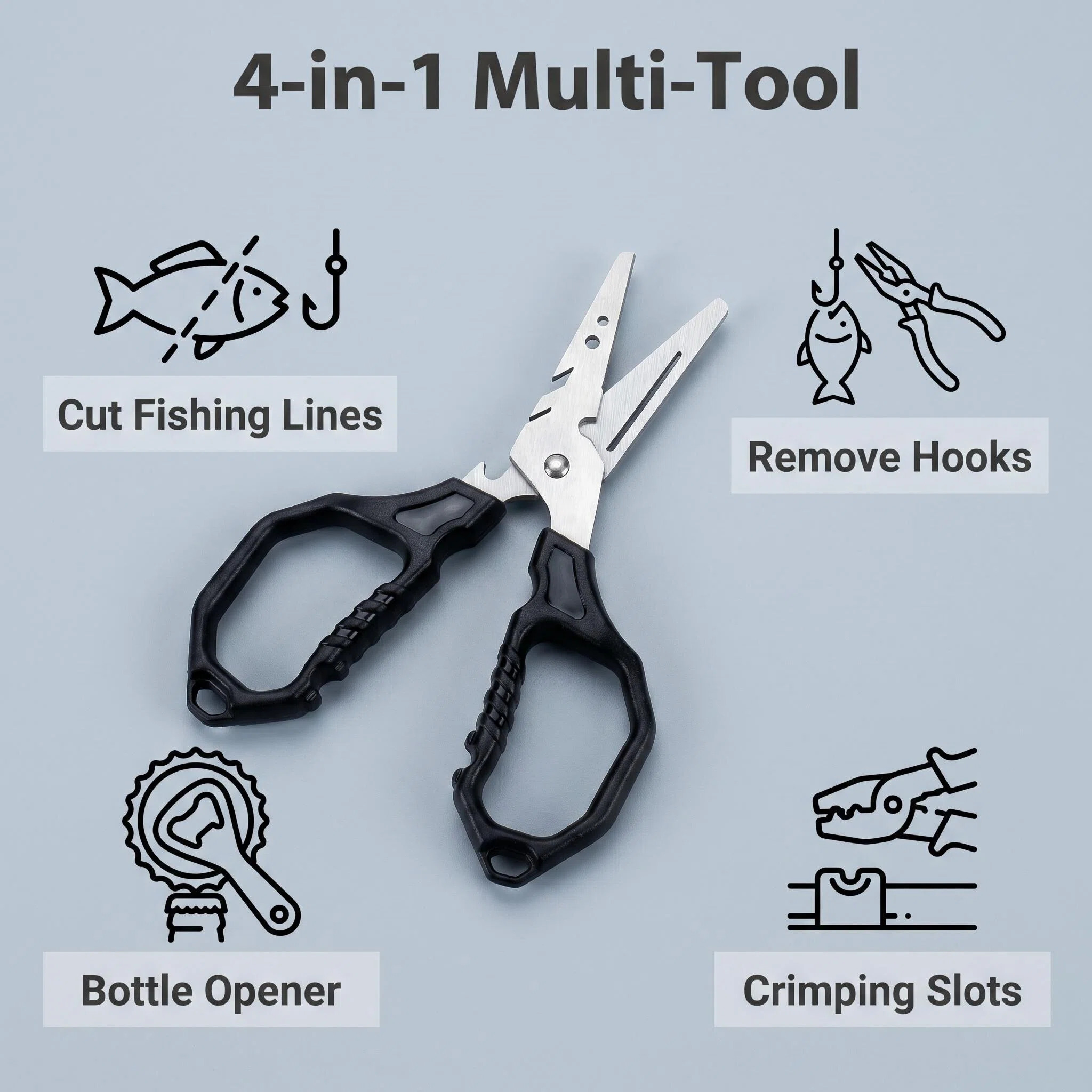 Multifunctional Fishing Scisso - Fishing Hook Remover review and price