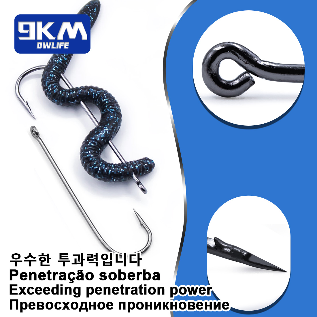 9KM Aberdeen Hooks Long Shank  - Fishing Hook Barbless review and price