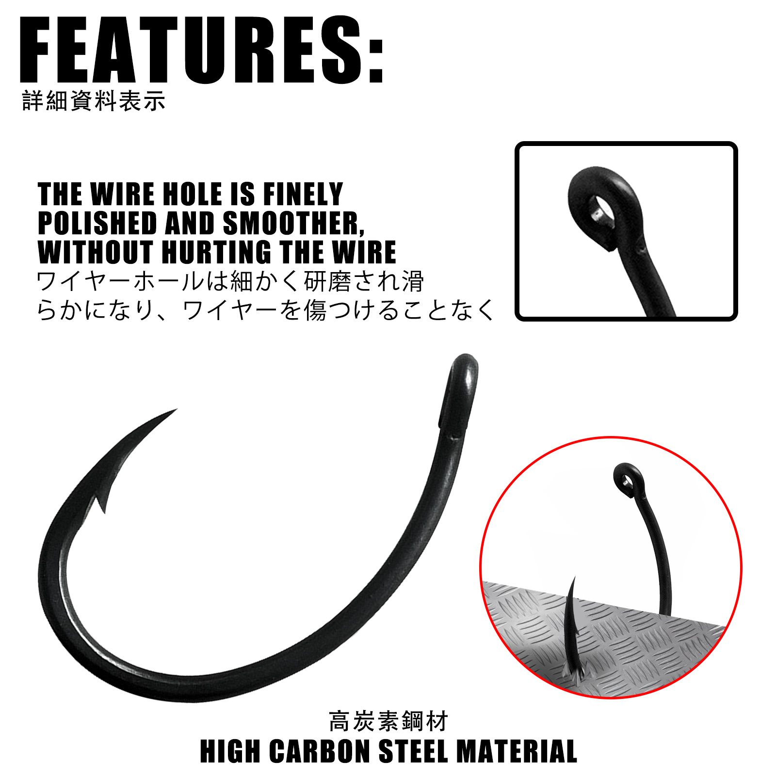 50pcs Carp Fishing Hooks PTFE  - Fishing Hook Offset review and price