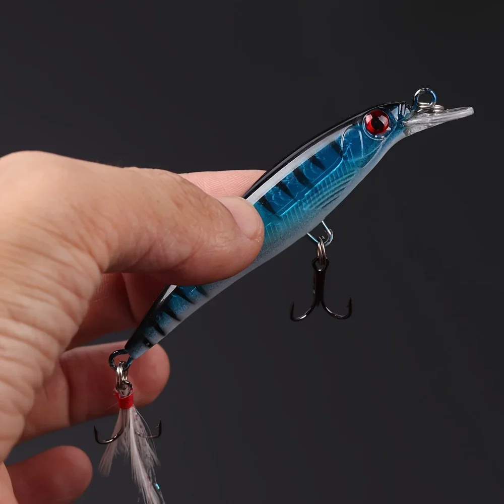 5pcs/box Laser 3D Eyes Bionic  - Fishing Hook Treble review and price